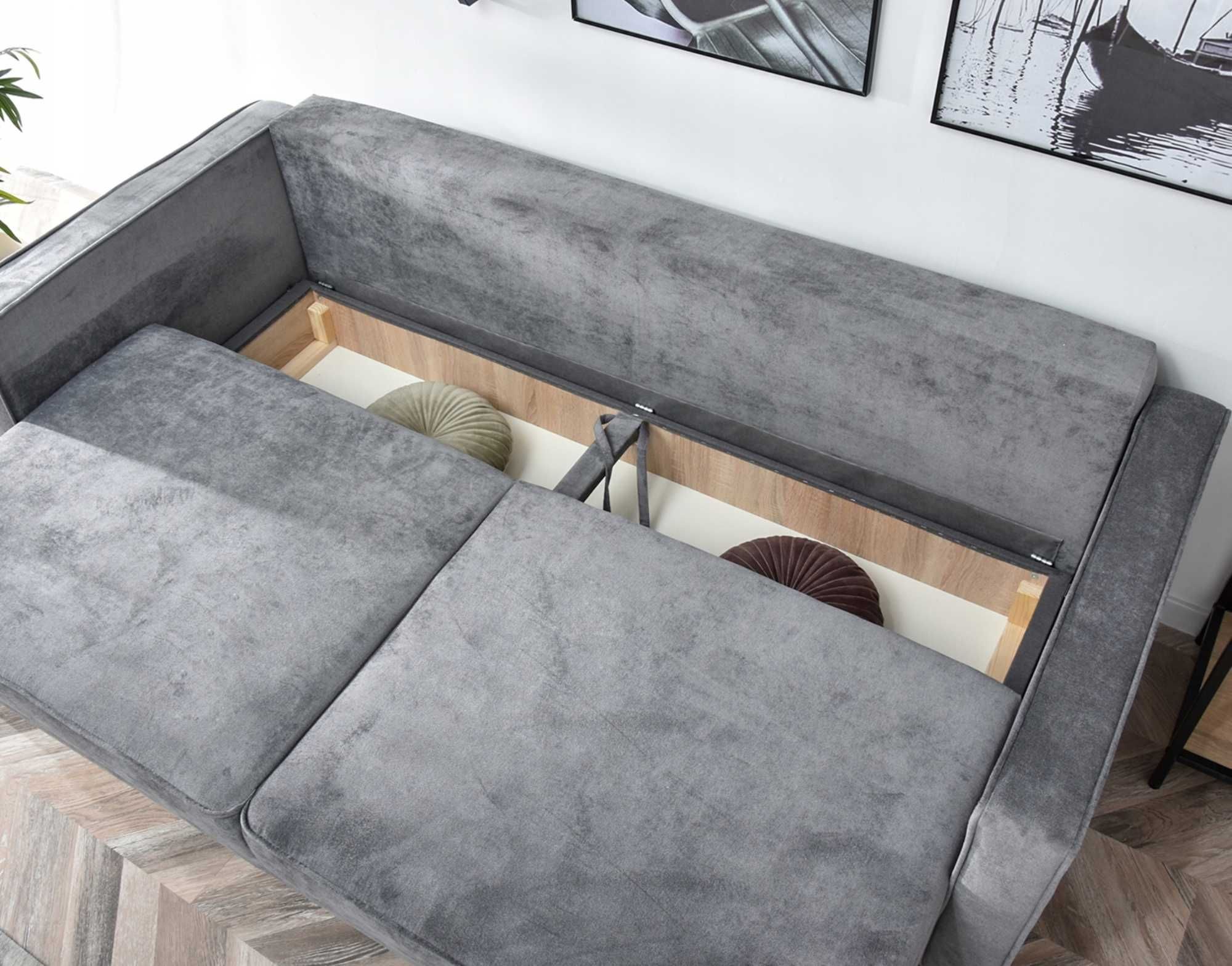 Sofa Rozkładana/ Sofa z Funkcja Spania/ Sofa z Pojemnikiem Na Pościel