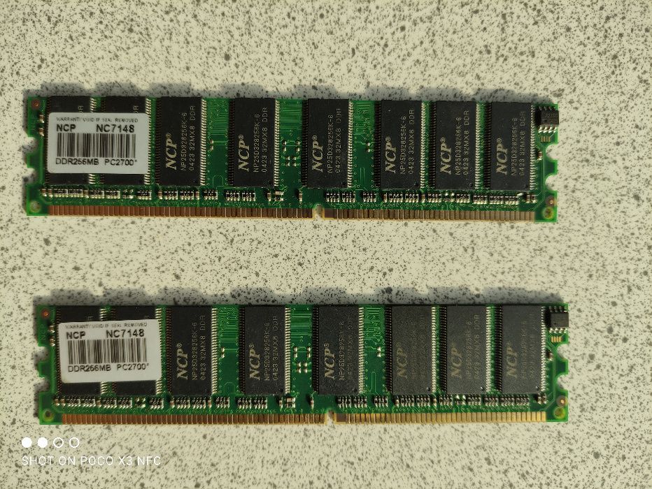 Оперативна пам'ять DDR 128Mb, 256Mb Hynix, NCP (Micron)