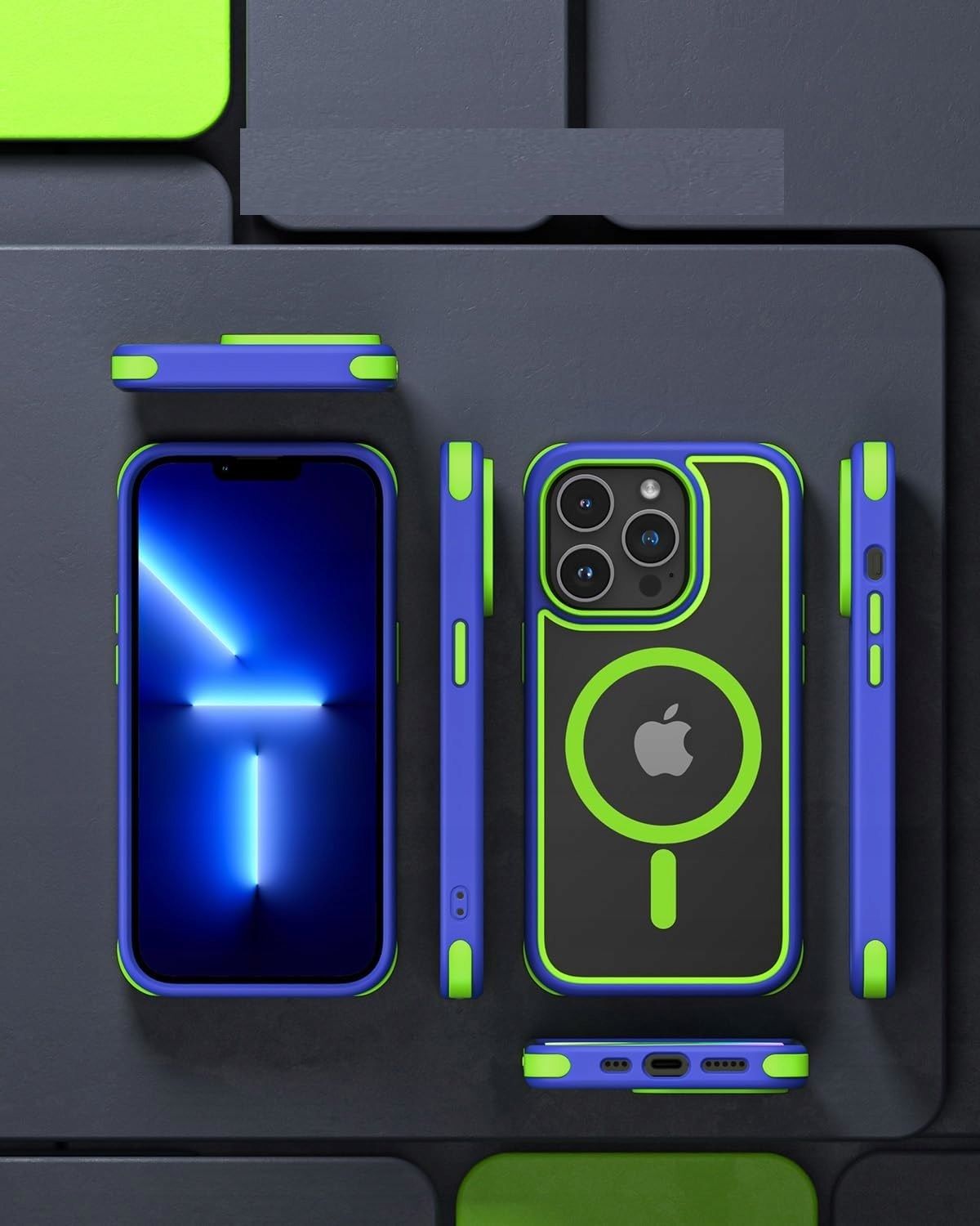 etui do iphone 13 pro, kompatybilne z magsafe z pierścieniem