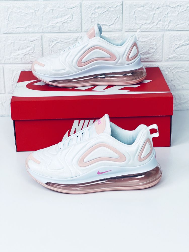 Nike Air Max 720 white-nude кроссовки женские осенние Найк 720