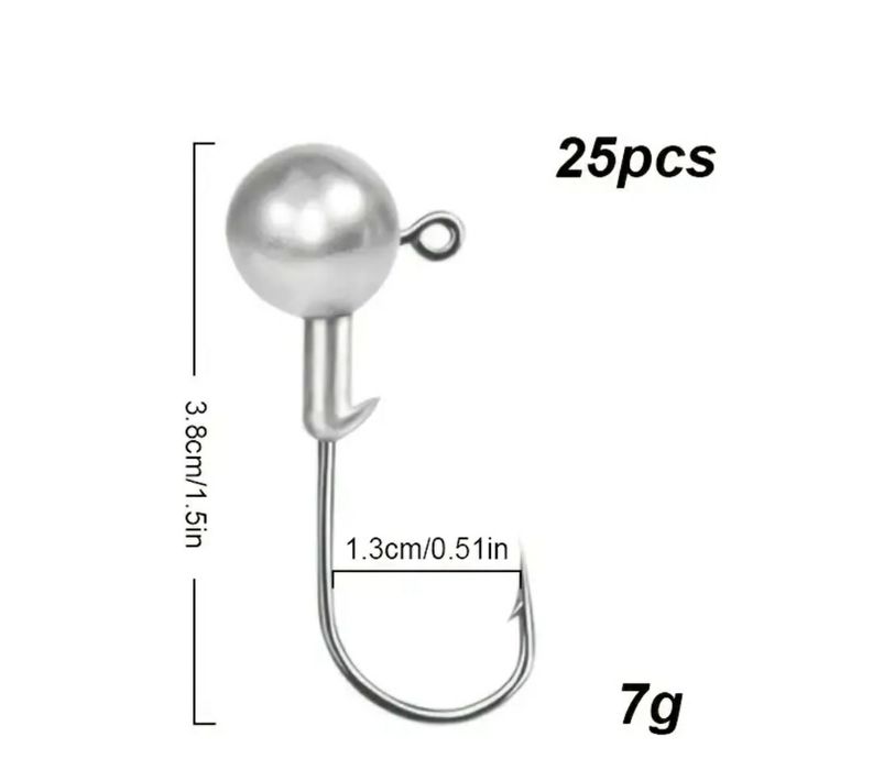 Główki JAXON 25 szt 5/7g
