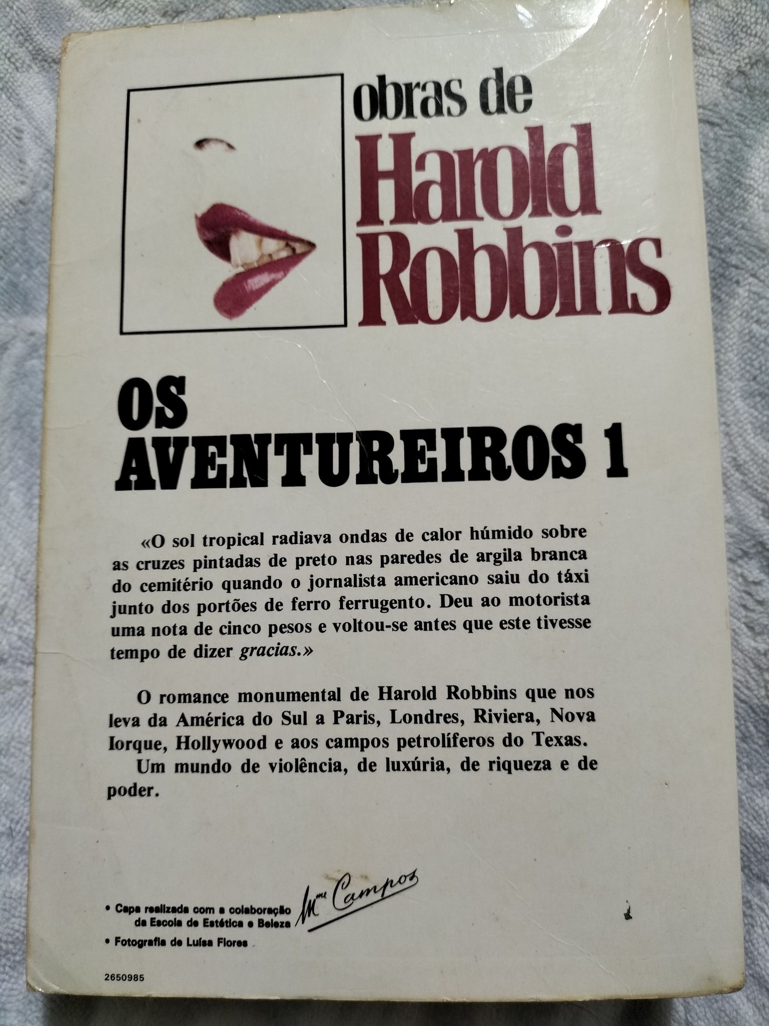 Livro Harold Robbins - Os Aventureiros