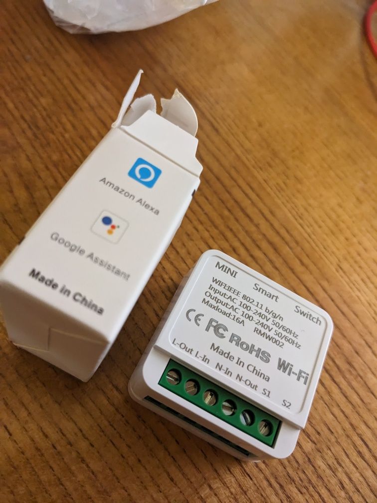 Mini Smart switch wifi przełącznik Alexa, google
