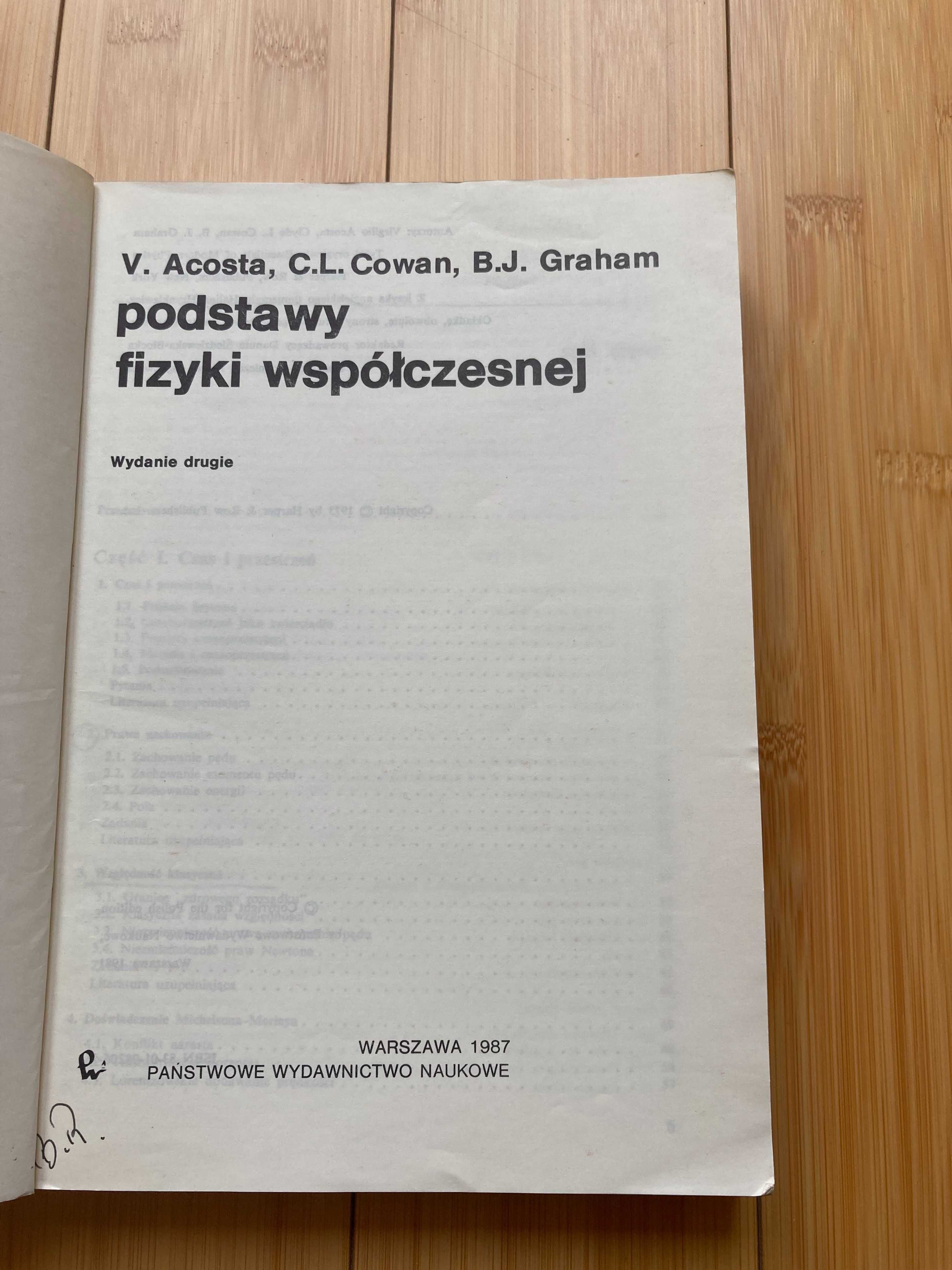 Podstawy fizyki współczesnej - v.Acosta, C.L.Cowan, B.J.Graham