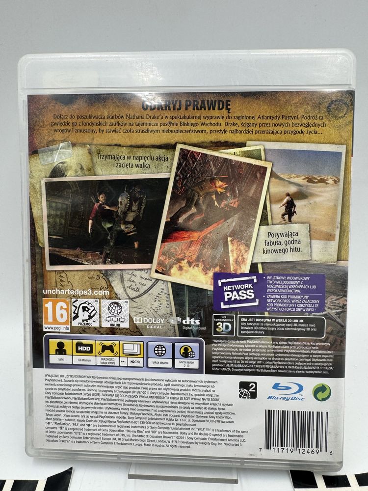 PL Uncharted 3 Ps3 Gwarancja