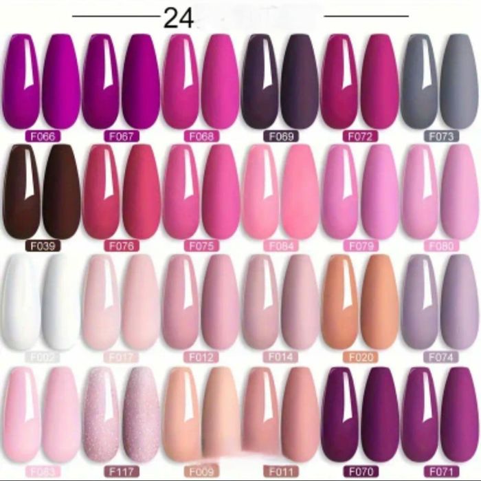 60 шт Гель-лак и блёстки набор