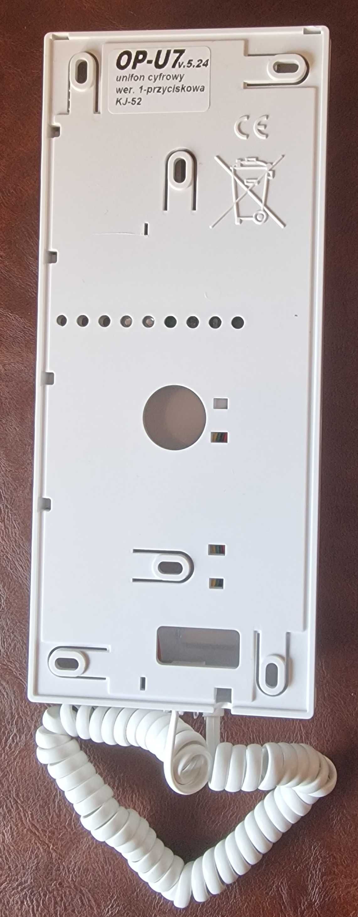 Unifon cyfrowy OP-U7, urządzenie lokatorskie domofonu ELFON biały