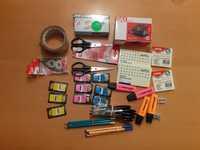 Materiały biurowe, szkolne, dziurkacze, zszywacze, markery, NOWE