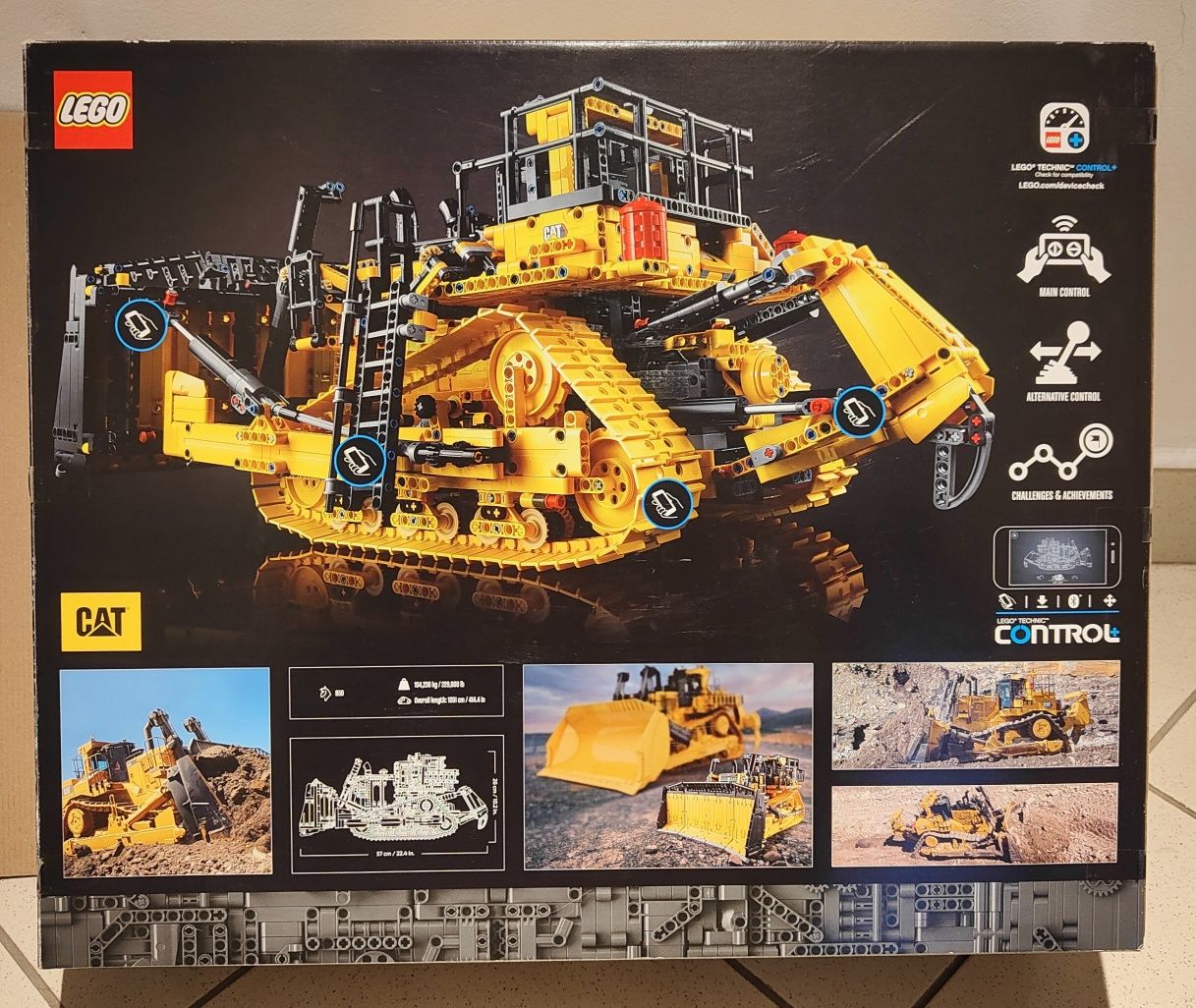 LEGO Technic 42131 CAT D11T unikatowe pudełko, pełen komplet, idealny!
