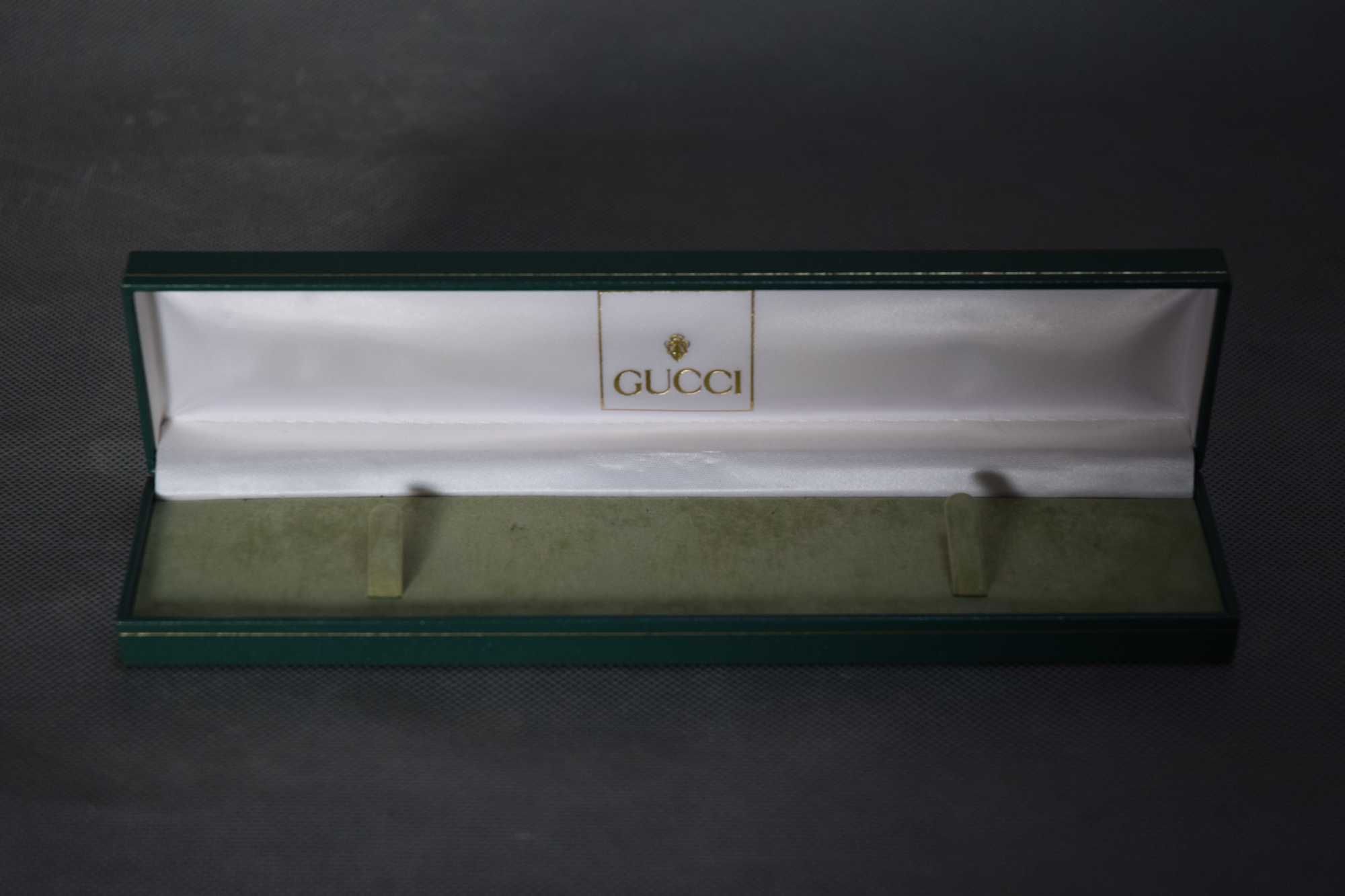 Oryginalne pudełko Gucci na bransoletkę lub zegarek zielone