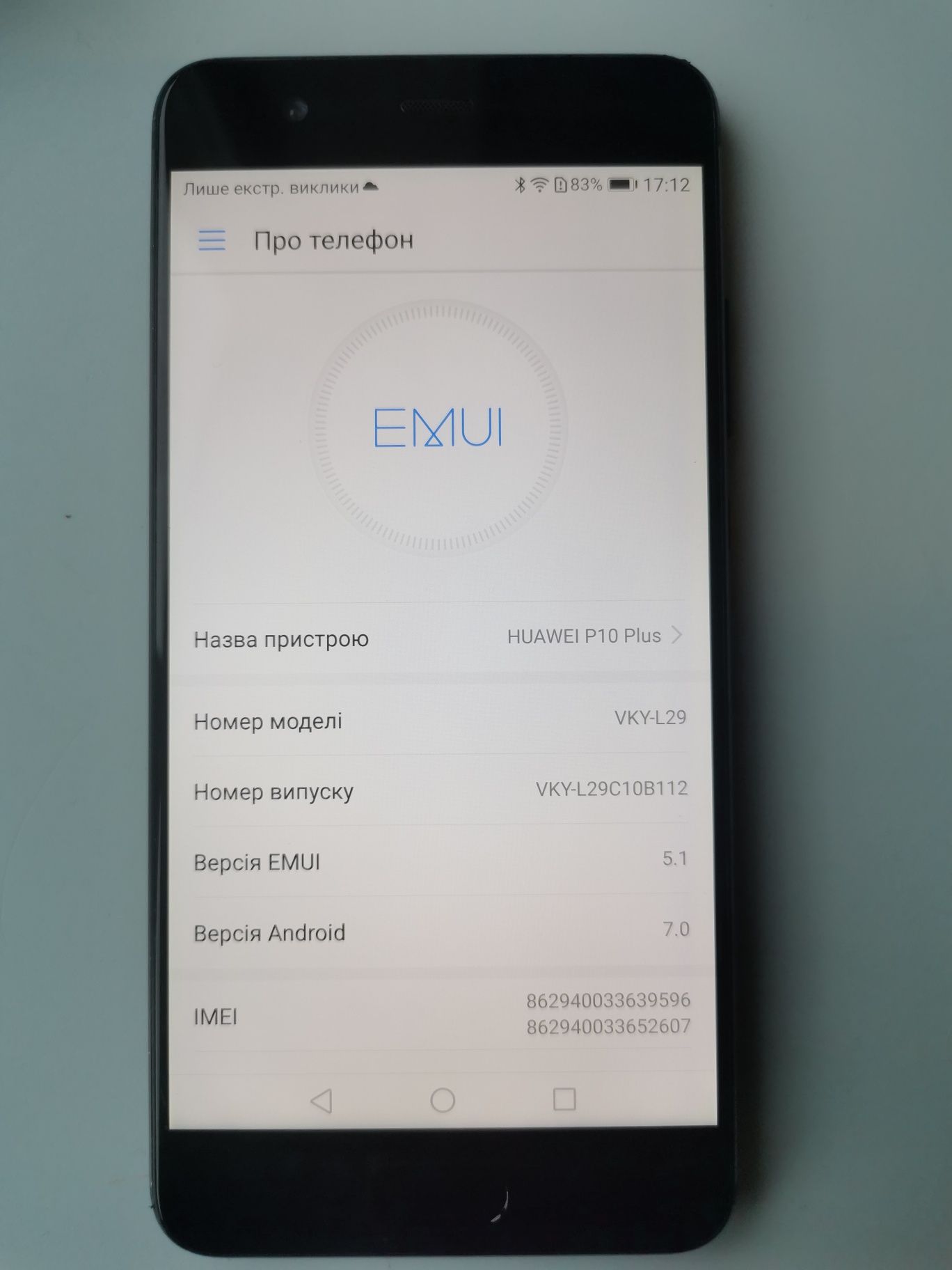 Продам Huawei P10 Plus