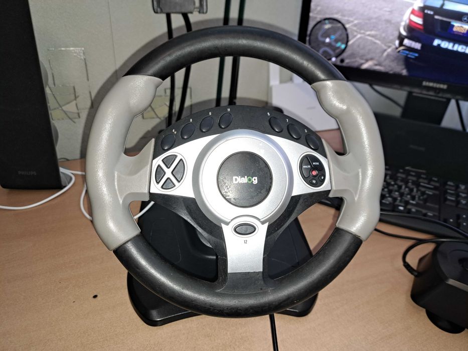 Ручник+коробка передач+руль игровой+педали, відео роботи