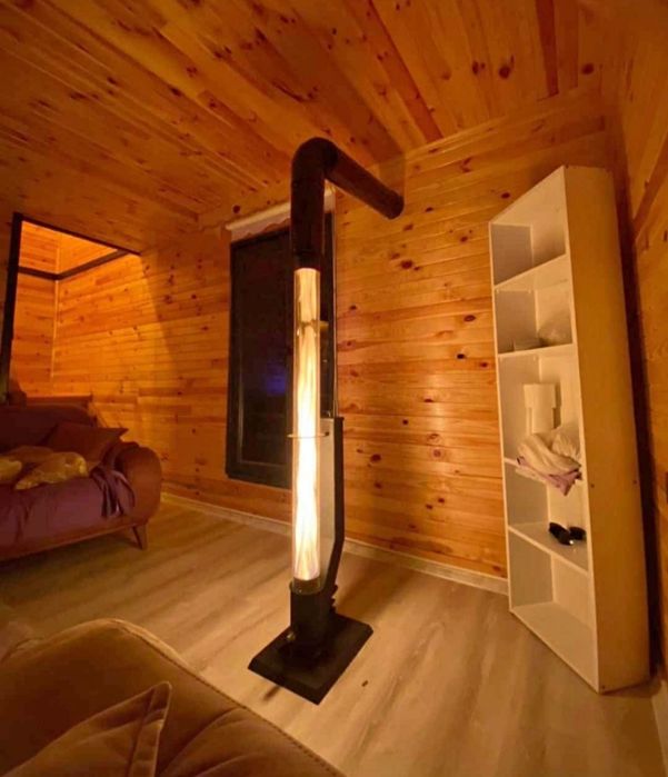 Печь обогреватель уличная, садовая, террасная и для дома, на пеллетах