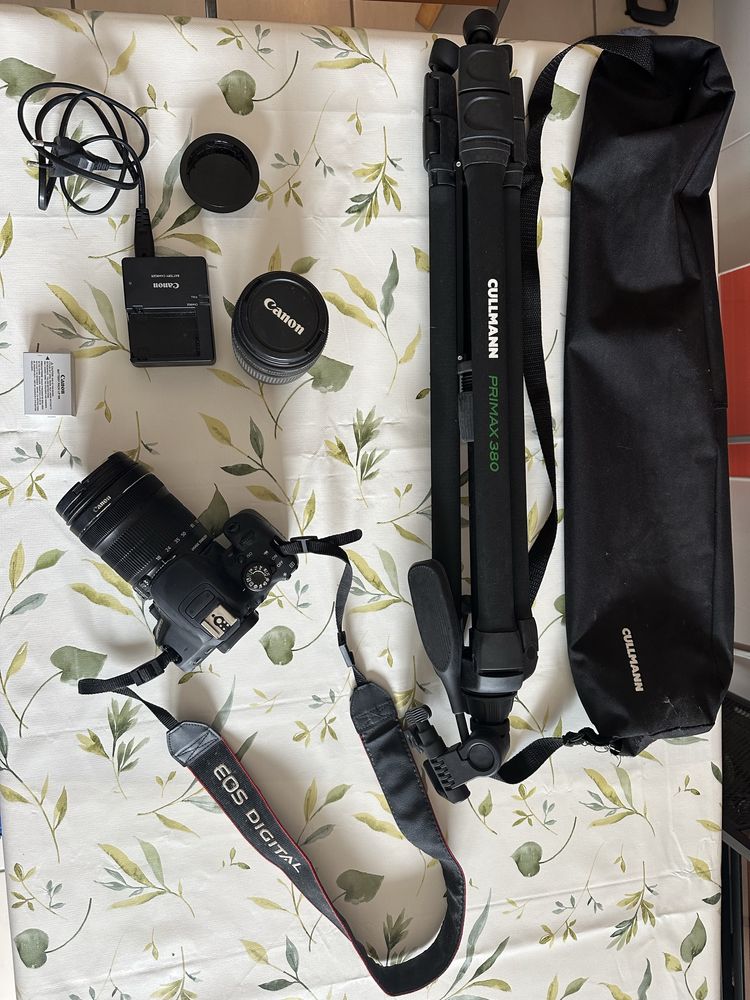 Canon EOS + lentes e tripé