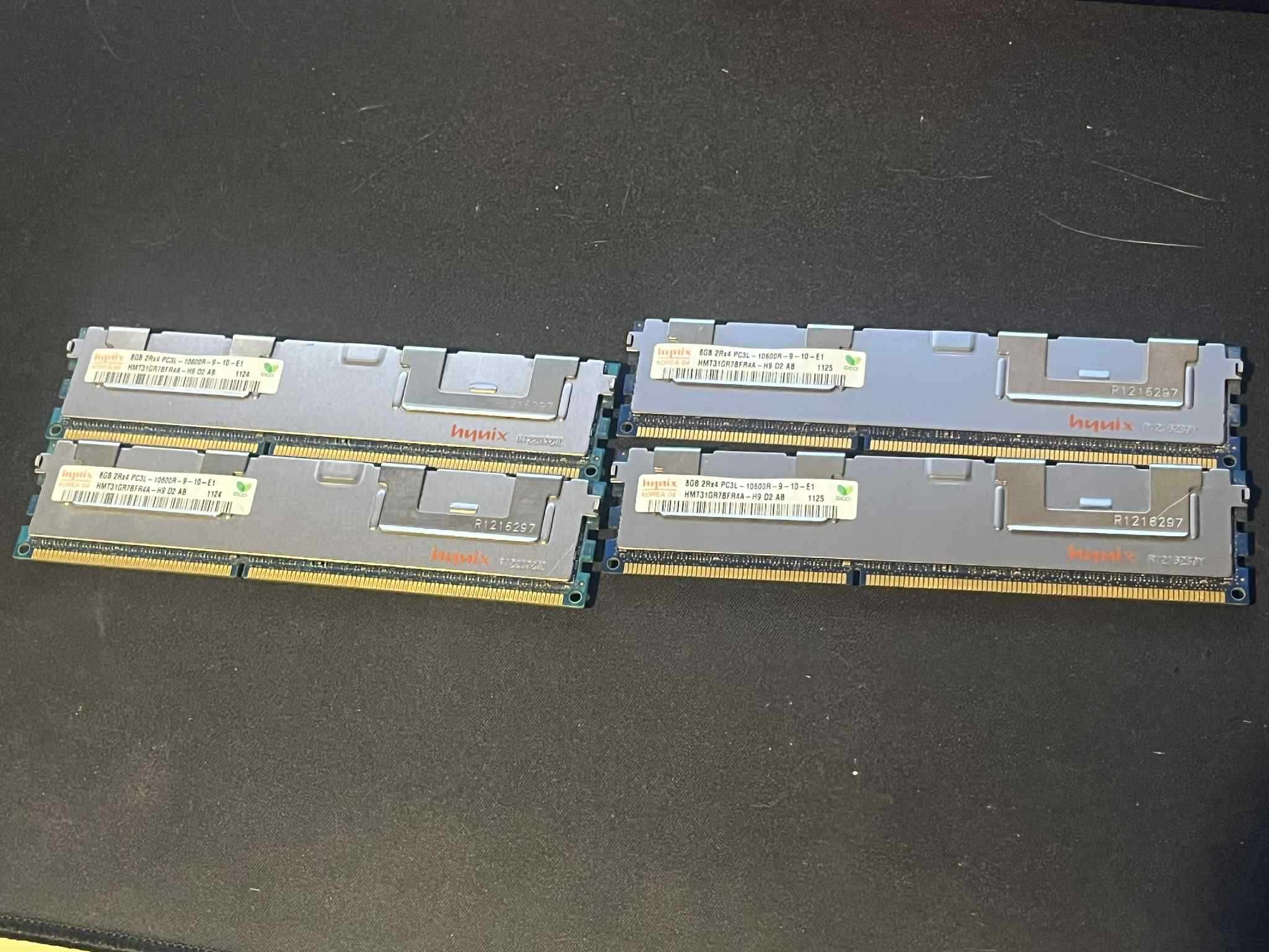 4x Pamięć RAM hynix 8gb ddr3