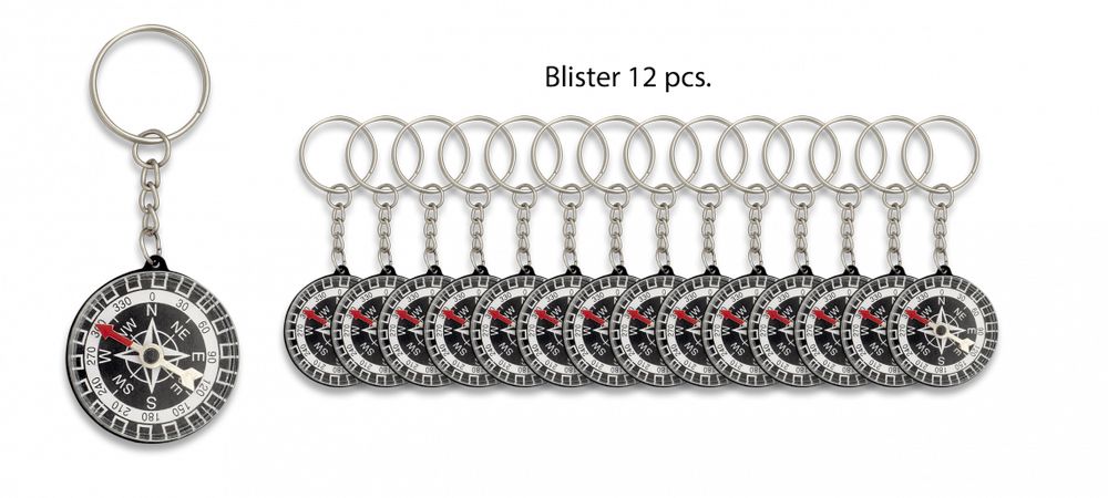 Brelok z kompasem Barbaric Gray ABS (33894)