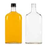 50x butelka PŁASKA 500 ml na nalewki wino sok z zakrętką