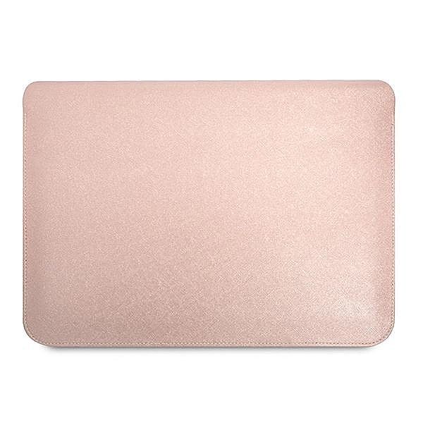 Pokrowiec Guess Saffiano Triangle Logo na laptopa 16'' - różowy