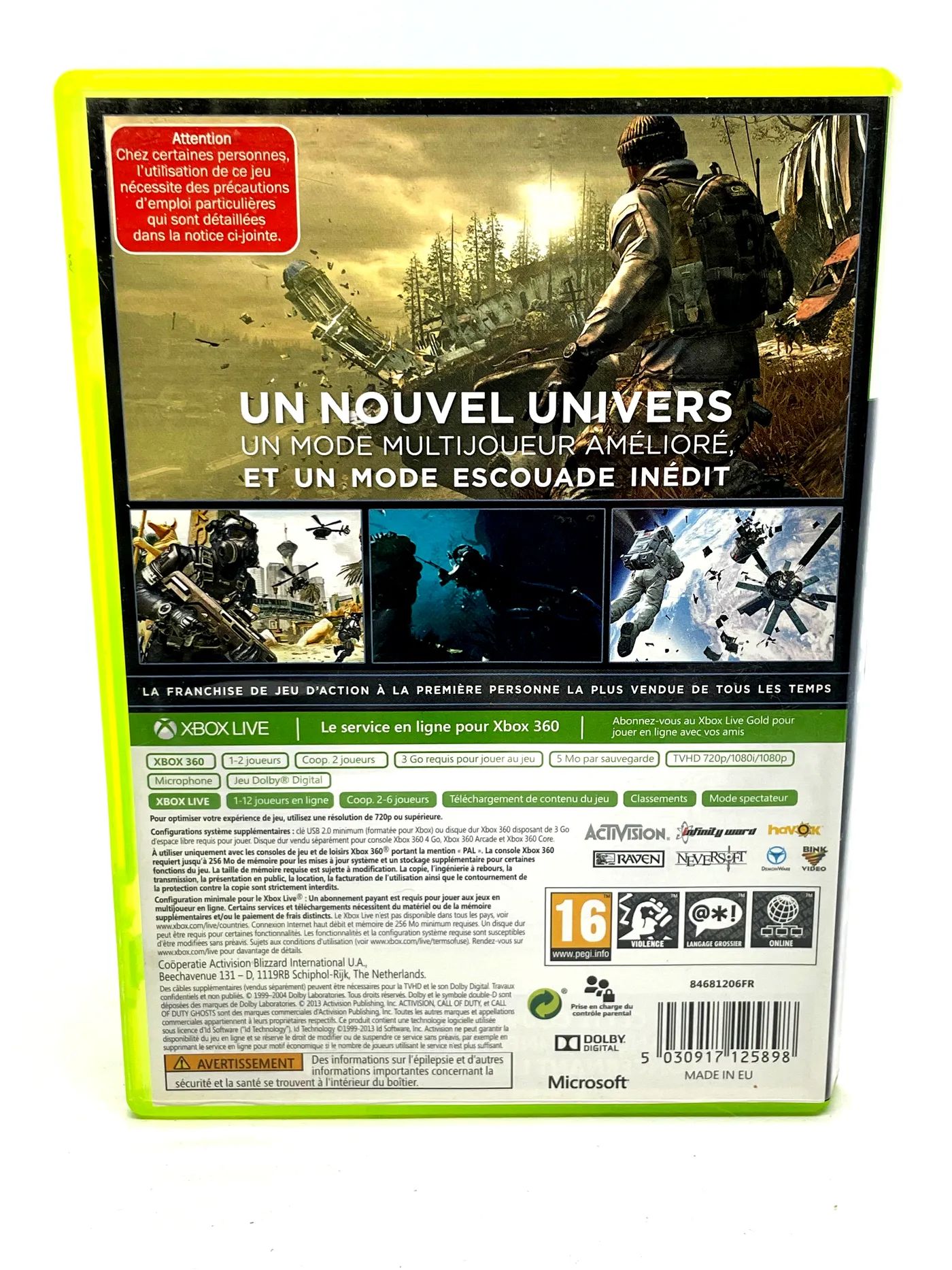 Call of Duty Ghosts Xbox 360 Po Angielsku
