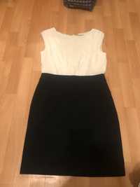 suknia nowa czarno-biała