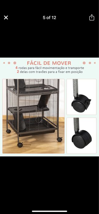 Gaiola para roedores