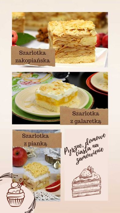 Pyszne ciasta domowe na zamówienie