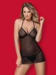 Obsessive - 875-CHE-1 koszulka i stringi czarna L/XL