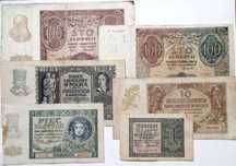 Banknoty Polskie zestaw 6 szt.