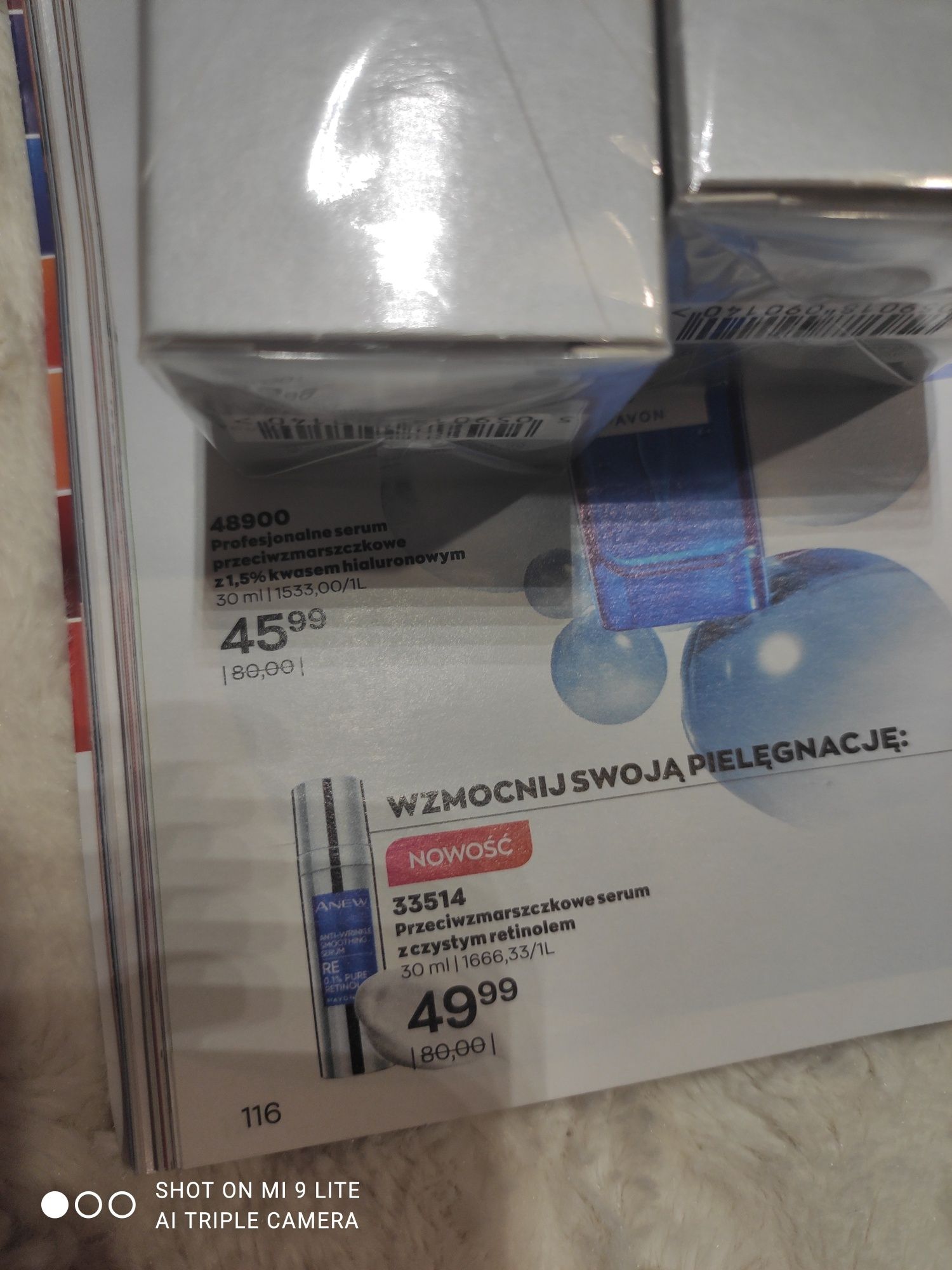 Przeciwzmarszczkowe serum z retinolem anew 30ml