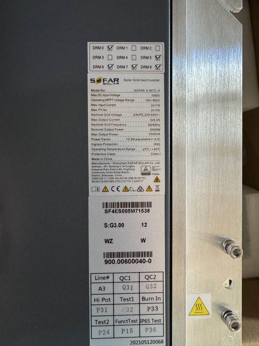 Falownik sofar solar 5.5ktl-x