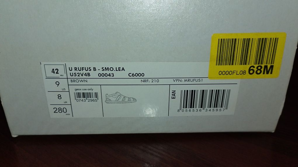 Geox Respira Rufus розмір 42/8/280mm