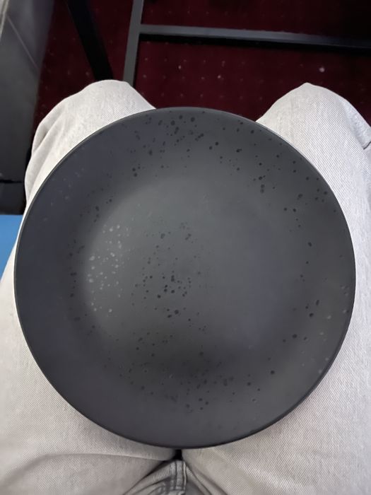 Тарілка столова чорна