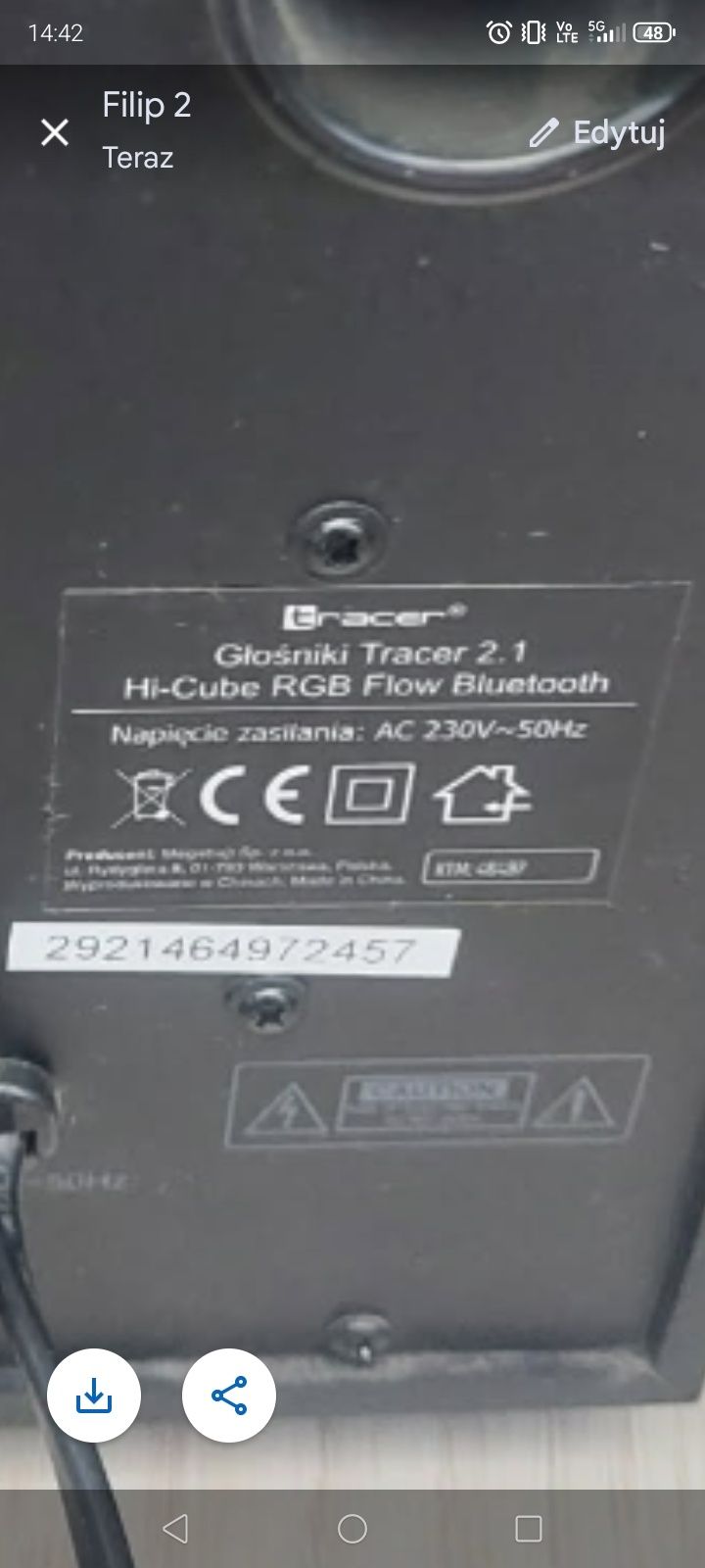 Głośnik 2.1 stacjonarne bluetooth
