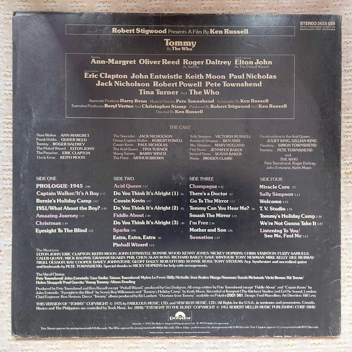 Soundtrack Tommy (Original Soundtrack Recording)