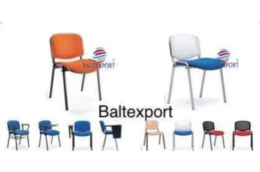 Cadeira Visitante Fixa 4 Pes Multiusos Reunião Igreja Rev. Tecido Pele