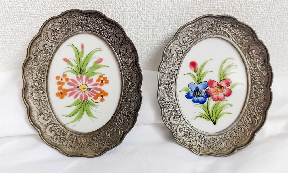 Par de Placas em Cerâmica