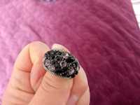 Необычное чёрное кольцо, бижутерия