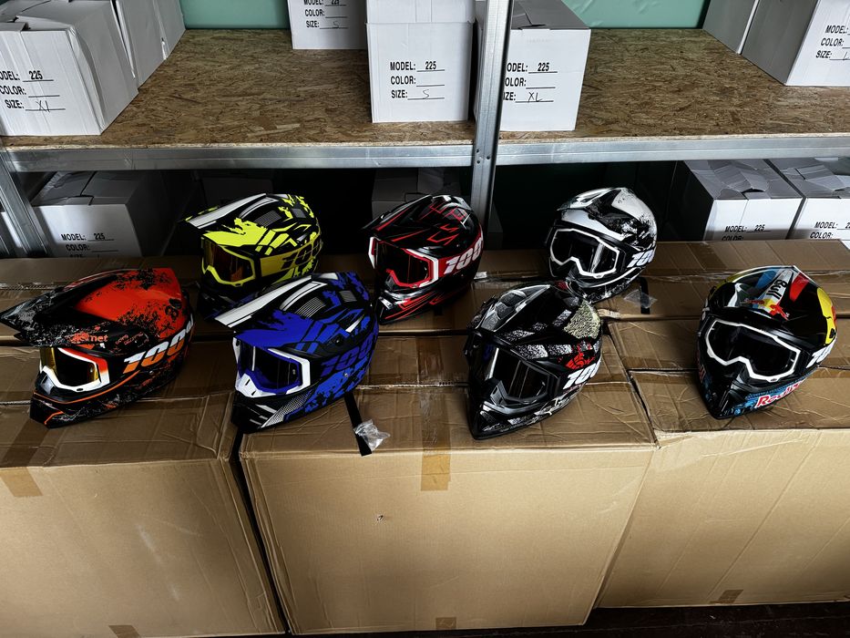 Мото шлем эндуро кроссовый