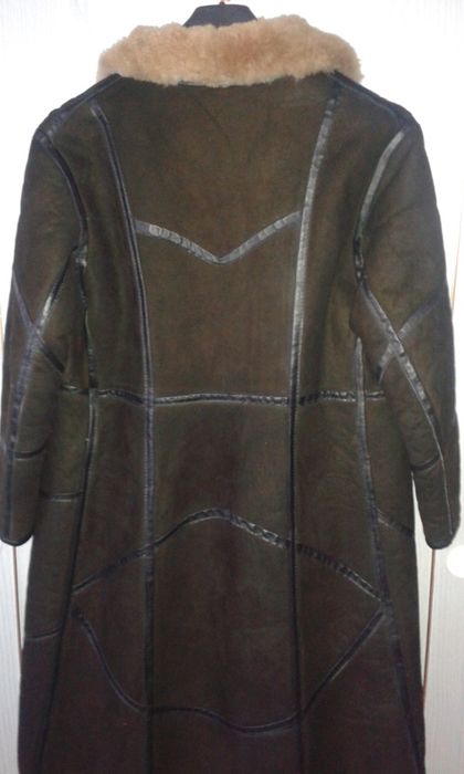 kożuch damski długi 100 % skóra owcza