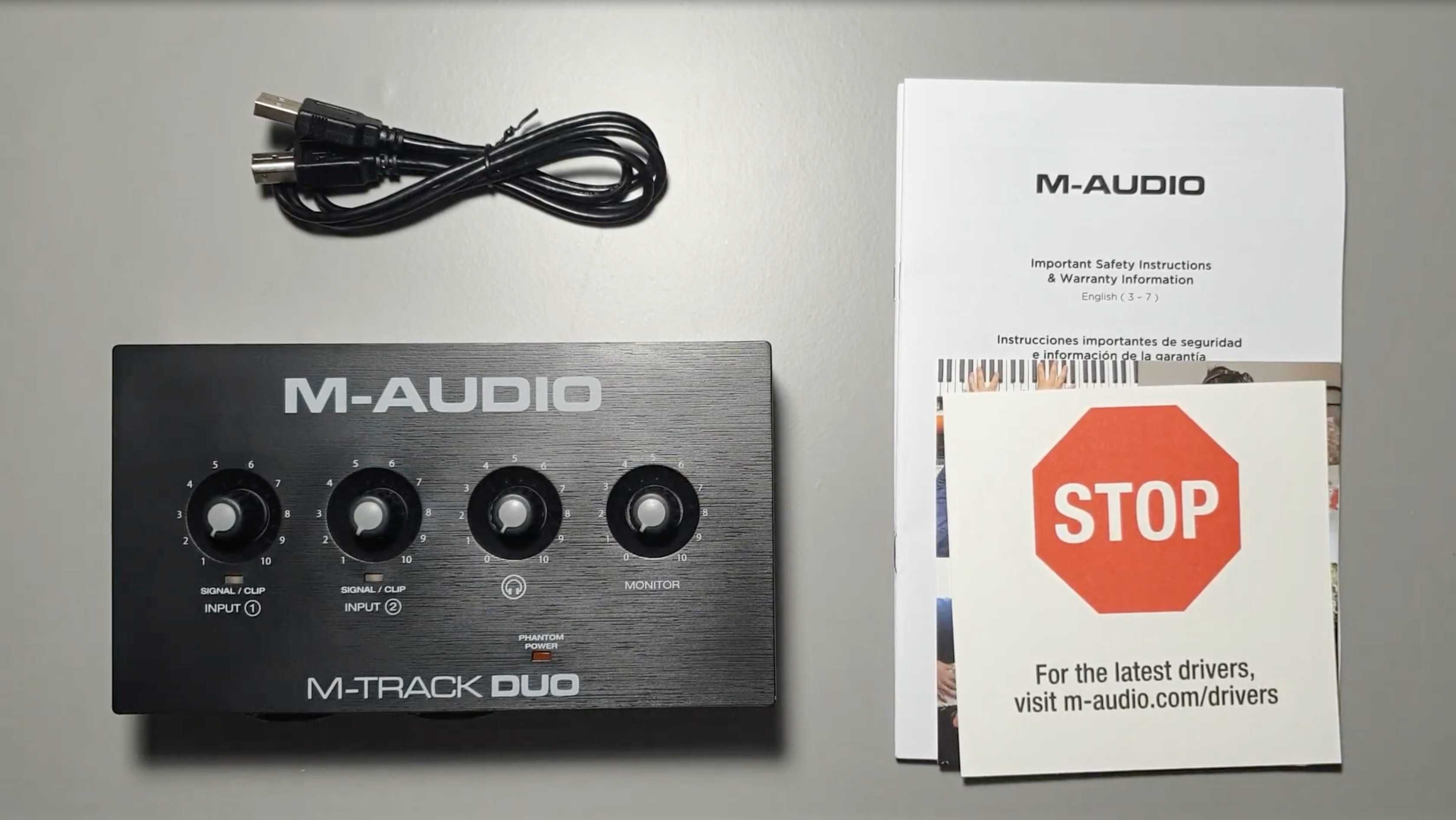 Звуковая карта M-AUDIO M-Track DUO, студийная, аудиоинтерфейс, USB