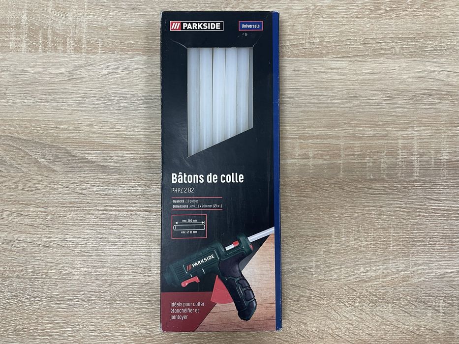 Стержни клеевые 11х280мм прозрачные (18шт/уп) PARKSIDE