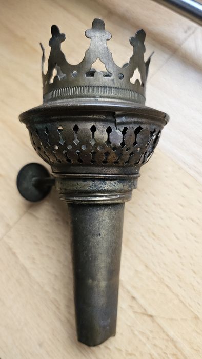 Stara lampa naftowa ,części