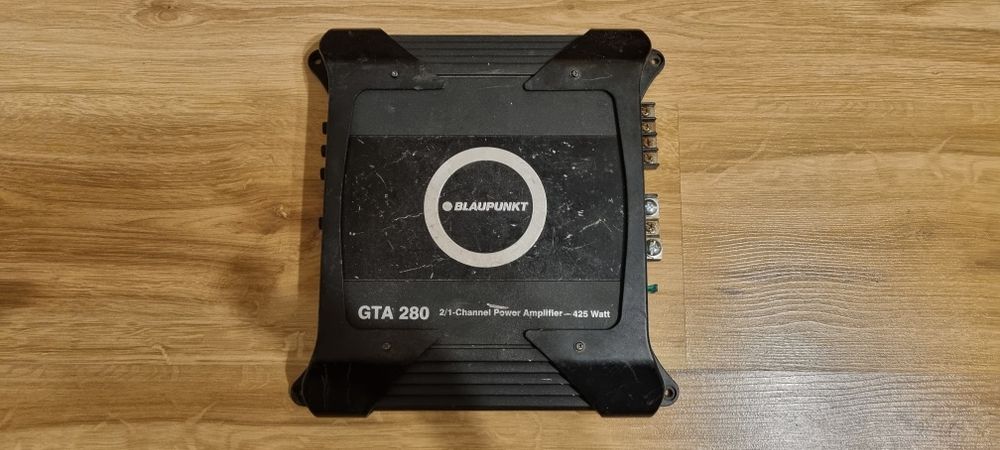 Wzmacniacz samochodowy Blaupunkt GTA 280, 2-kanałowy(2x75 - 1x210 RMS)