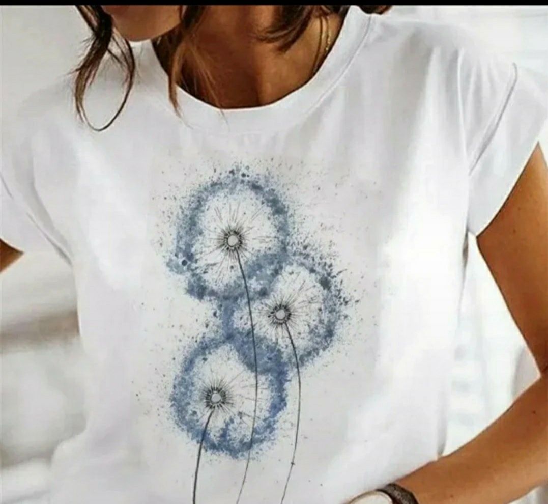 Klasyczny T-shirt z dmuchawcami r.XL