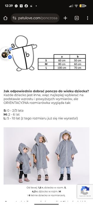 Ponczo samochodowe patulove, dla dziewczynki szaro-różowe króliczek bu