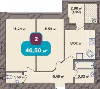 Новорічна акція, 2к, середній поверх, зданий будинок,поруч пляжу,центр