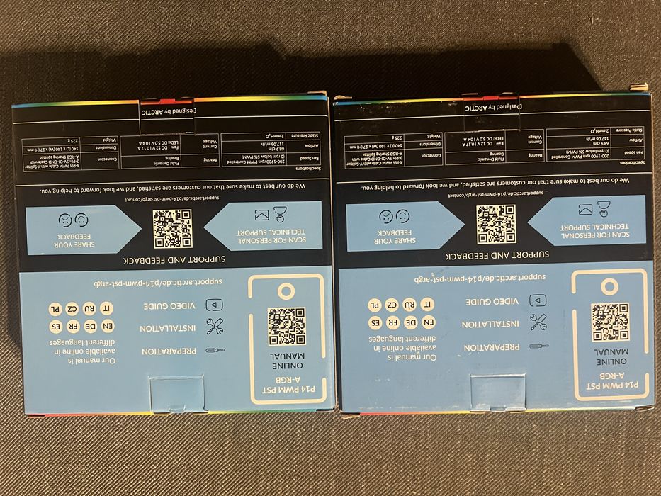 Arctic P14 pwm PST A-RGB black 140mm dwie sztuki