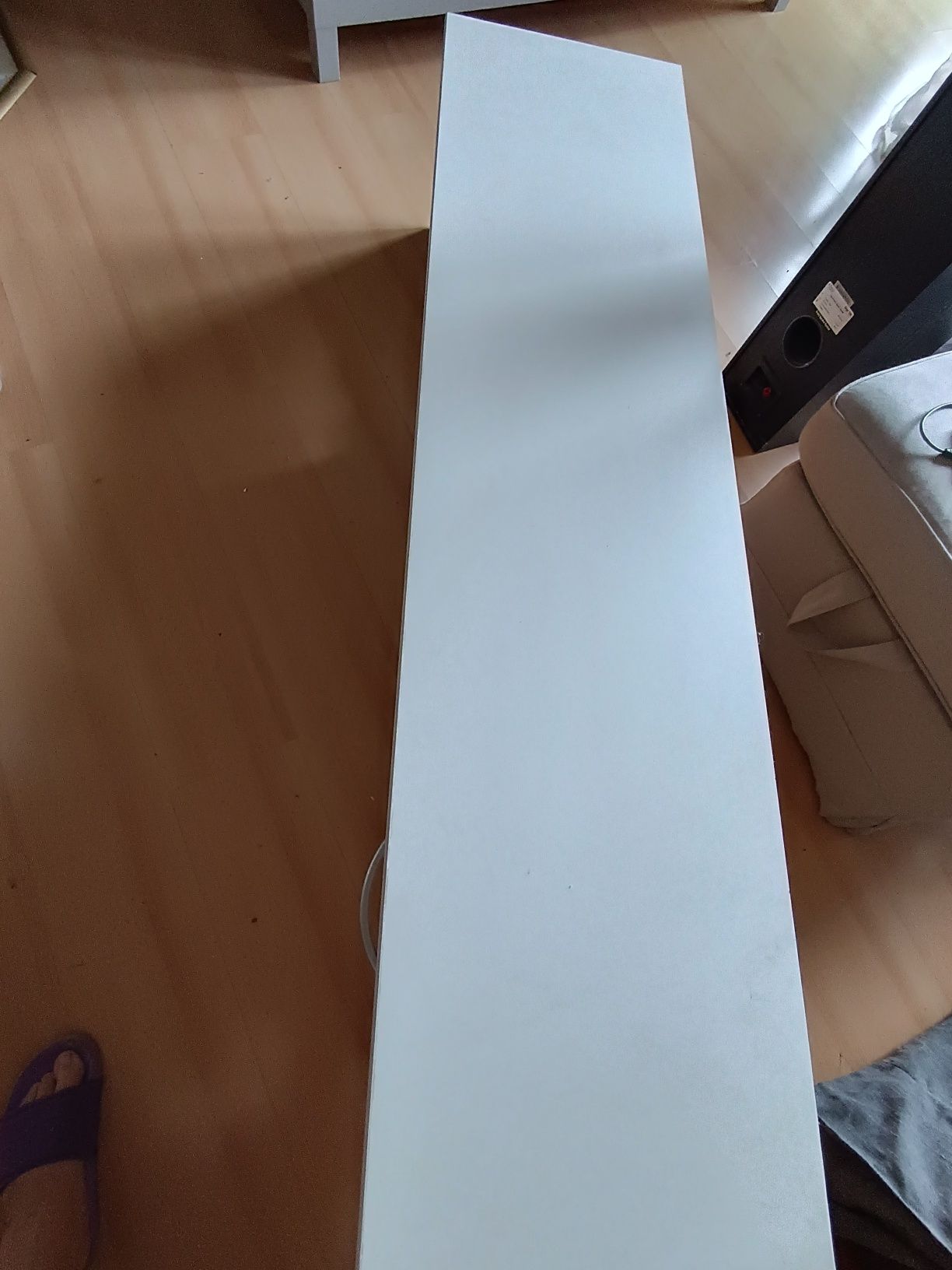Szafka stolik pod telewizor RTV biała komoda 150x35x40 cm