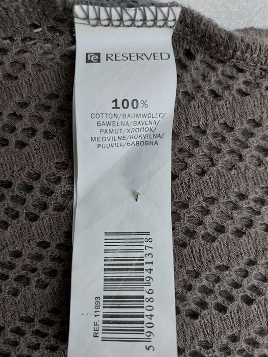 Nowa z metką bluzka-top-RESERVED-siateczka-khaki– M/L InPost