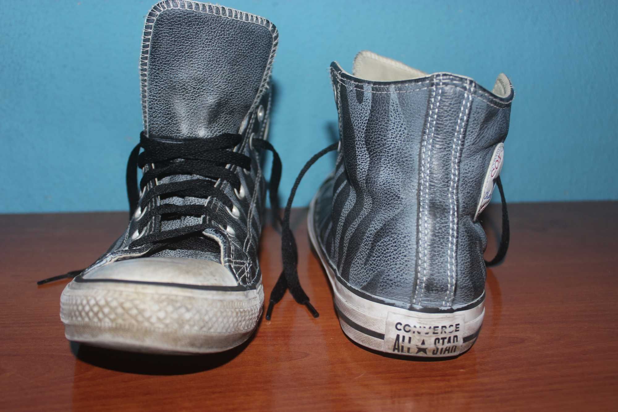 Chuck Taylor All Star de couro, Padrão zebra azul Originais